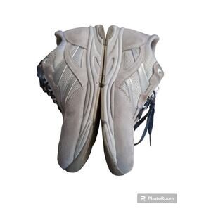 SAS Tour Mesh - Lace Up Sneaker White Silver Leather Tripad Comfort Womens 9 1/2